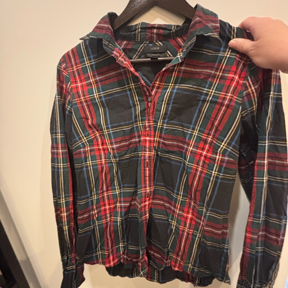 J. Crew Multicolor Plaid Shirt